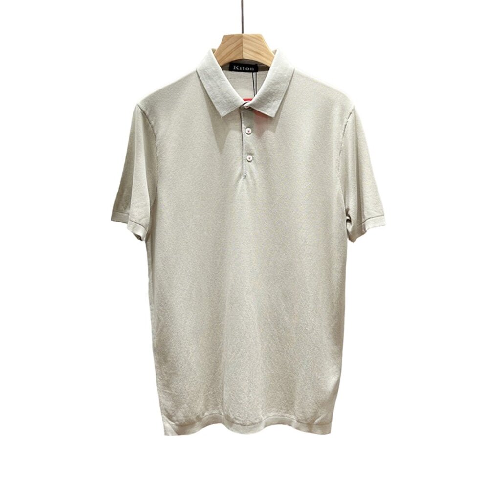 Kiton Light Grey Polo Shirt